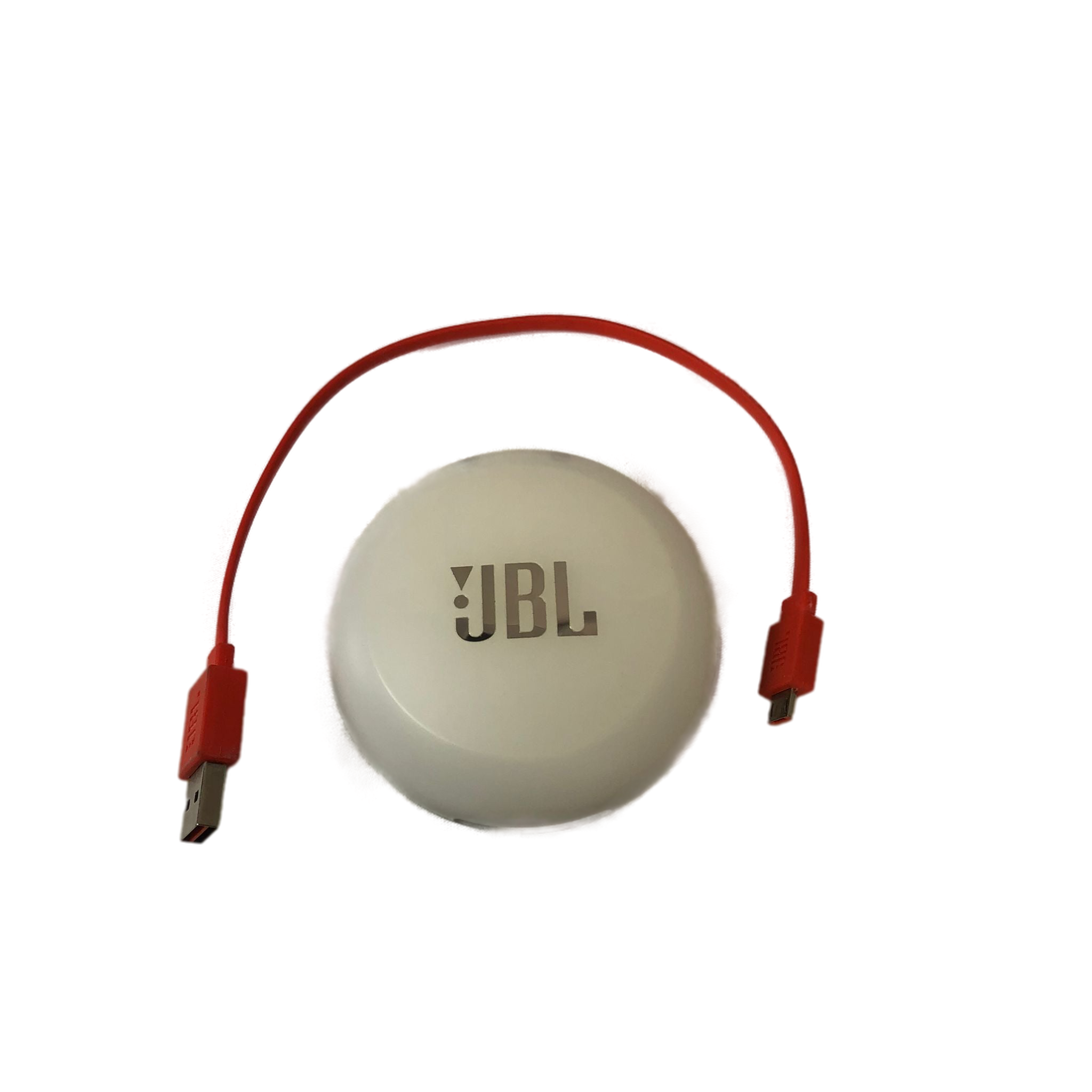 White JBL Charging case and charging cord
