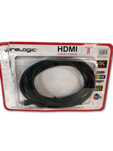 WireLogic 12 Feet Sapphire HDMI Cable 2-pack