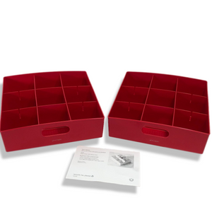 youcopia 2-pc. kitchen storage bins with dividers