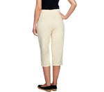 Denim & Co. Essentials Knit Terry Pull-on Capri Pants