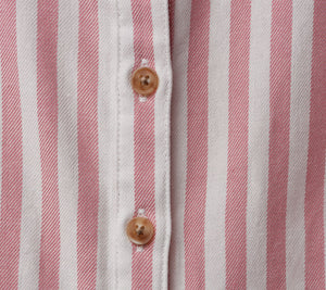 Isaac Mizrahi Live! TRUE DENIM Button Front Striped Shirt w/ Cuffs