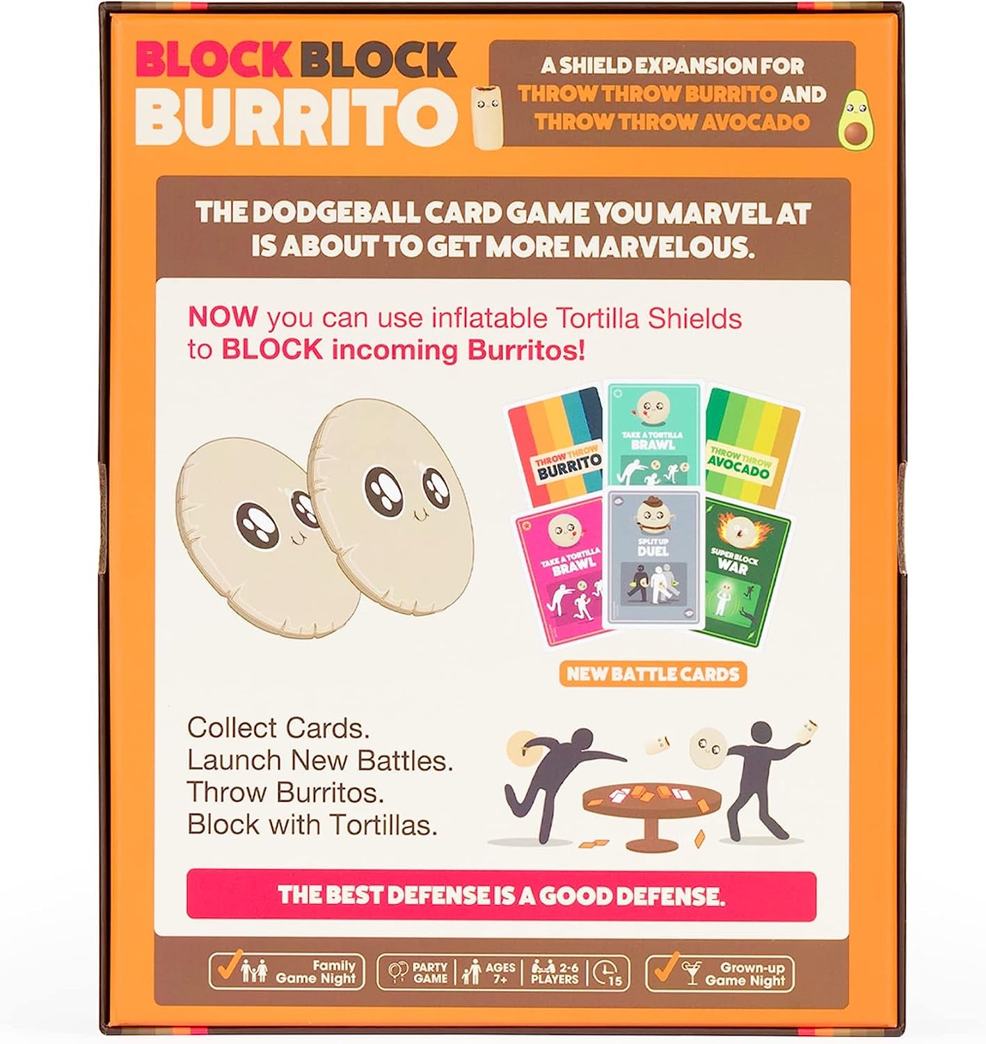 Block Block Burrito Expansion - Inflatable Tortilla Shields, New Battle Cards 7+
