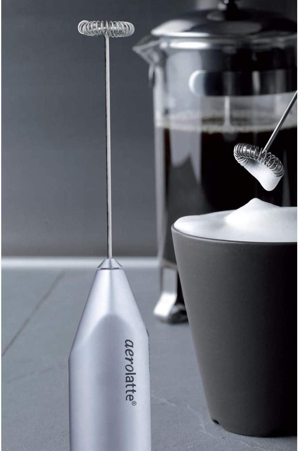 Aerolatte Milk Frother, the Original Steam-Free Frother, Satin Finish