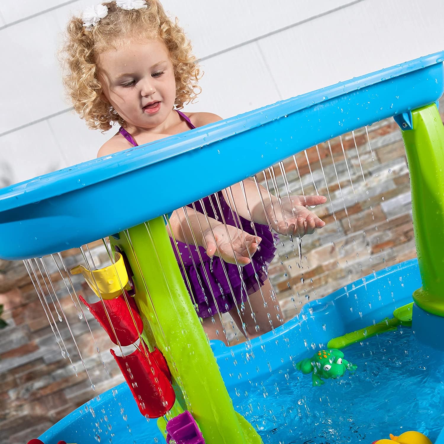  Step2 Rain Showers Water Table | Kids Water Play Set (13-Pc Accessory Set)