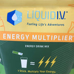 As is Liquid I.V. Energy Multiplier Yuzu Pineapple, 23 Individual Serving Stick Packs in Resealable Pouch