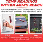 Alpha Grillers Waterproof Instant Read Meat Thermometer