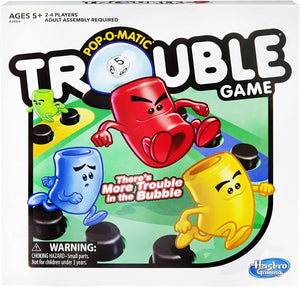 Trouble Board Game - Classic Peg-Popping Fun for Kids & Adults