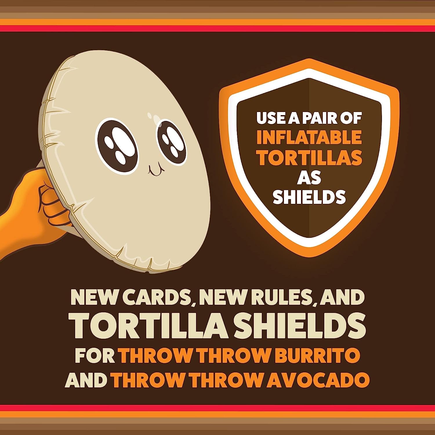 Block Block Burrito Expansion - Inflatable Tortilla Shields, New Battle Cards 7+