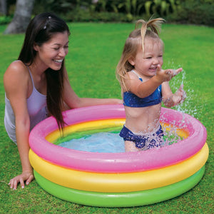 Colorful Inflatable Baby Pool with Soft Inflatable Floor