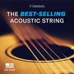  D'Addario Phosphor Bronze Acoustic Guitar Strings, EJ16-3D, 12-53 Light, 3-Pack