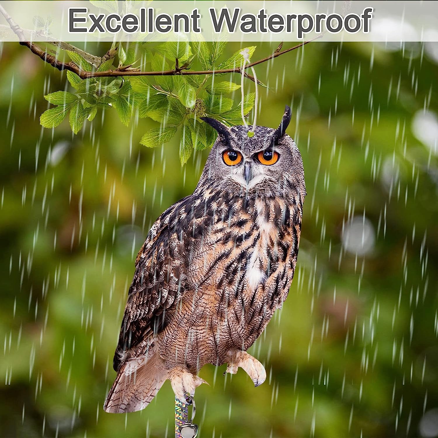 3 Pack Owl Bird Deterrent - Eco-Friendly, Waterproof, Durable 
