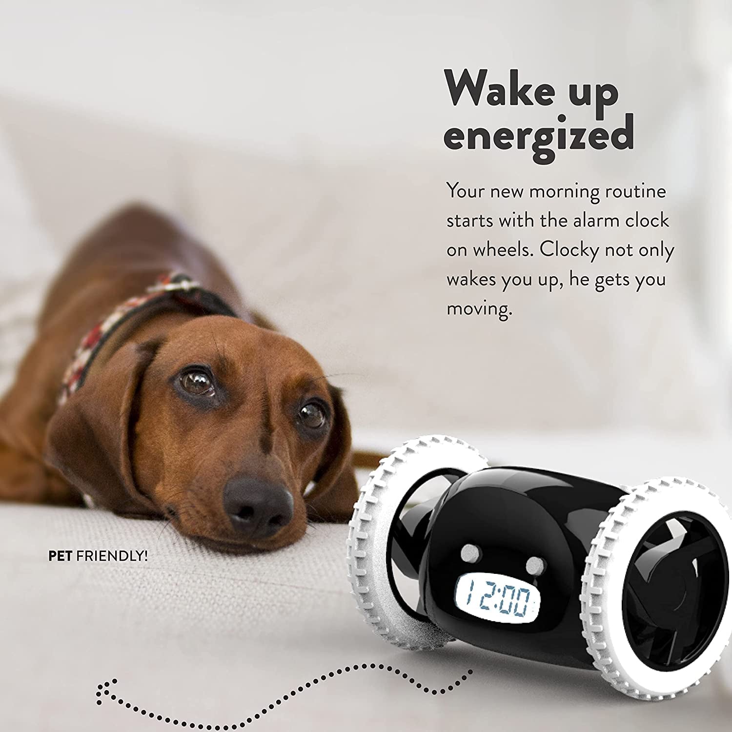 Clocky - The Runaway Alarm Clock That Will Get You Out of Bed