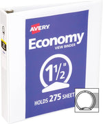 1.5" Economy View Binder with Tear-Resistant Cover
