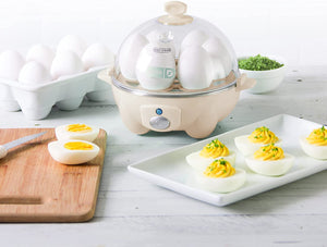 6-Egg Electric Egg Cooker - Perfect Hard Boiled, Poached, Scrambled Eggs