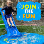 3-in-1 Splash Pad & Sprinkler Pool for Kids with Alphabet Mat - 60" Water Toys 