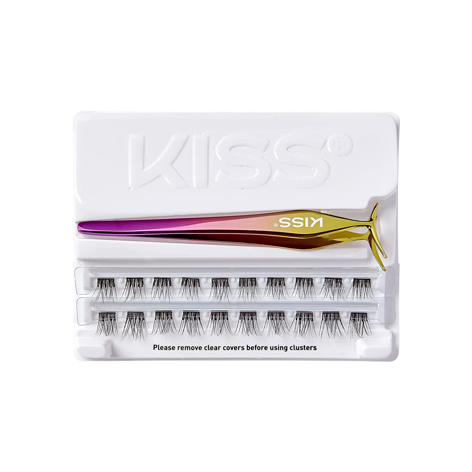 KISS Impress Press-On Falsies Eyelash Clusters Kit - Natural Black