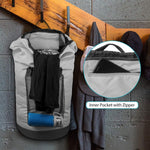 Large Capacity Laundry Backpack with Adjustable Shoulder Straps and Mesh Pocket