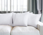4 Pack White Throw Pillows - 18x18 Inches, Soft, Plush, Durable