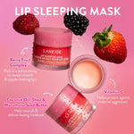 Lip Sleeping Mask - Nourish & Hydrate with Vitamin C, Antioxidants, 0.7 Oz.