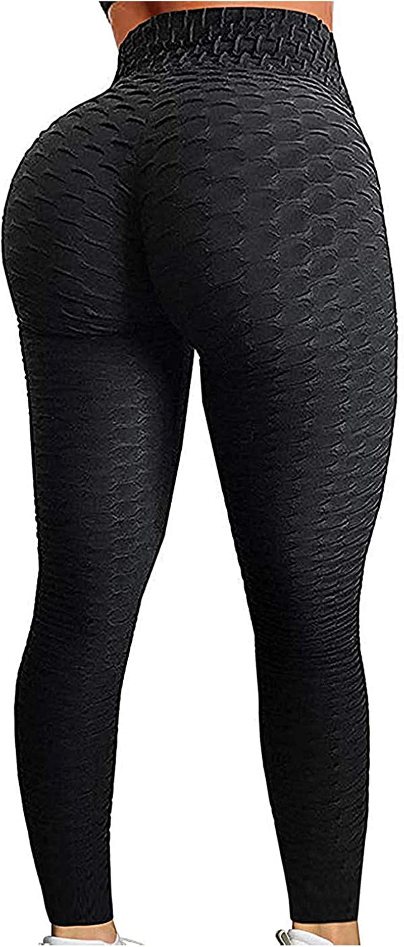 High Waisted Yoga Pants for Women - Butt Lift Leggings with Tummy Control