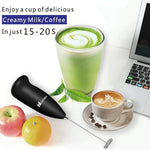 Battery Operated Milk Frother for Coffee, Latte, Cappuccino, Hot Chocolate and More
