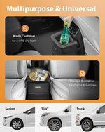 Hotor Car Trash Can - Leak-Proof, Adjustable, and Portable - Black