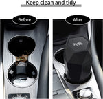 Portable Car Trash Can with Lid, Diamond Design, Easy to Clean