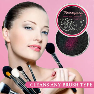 2 Pack Cleaner Sponge, Dry Makeup Brushes Cleaner Eye Shadow or Blush Color Removal Quickly Switch to Next Color