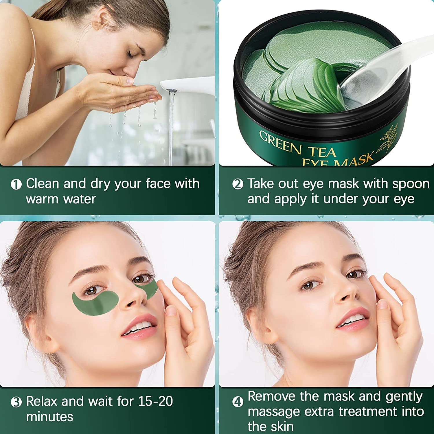 Hydrogel Eye Masks - Reduce Dark Circles, Puffiness, and Wrinkles
