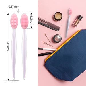 2 Double-Sided Silicone Lip Exfoliator Brush for Smooth, Soft, and Healthy Lips