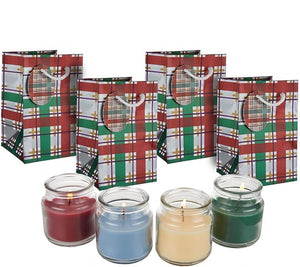 Set of (4) 2.5 oz. Candles w/ Gift Bags by Valerie