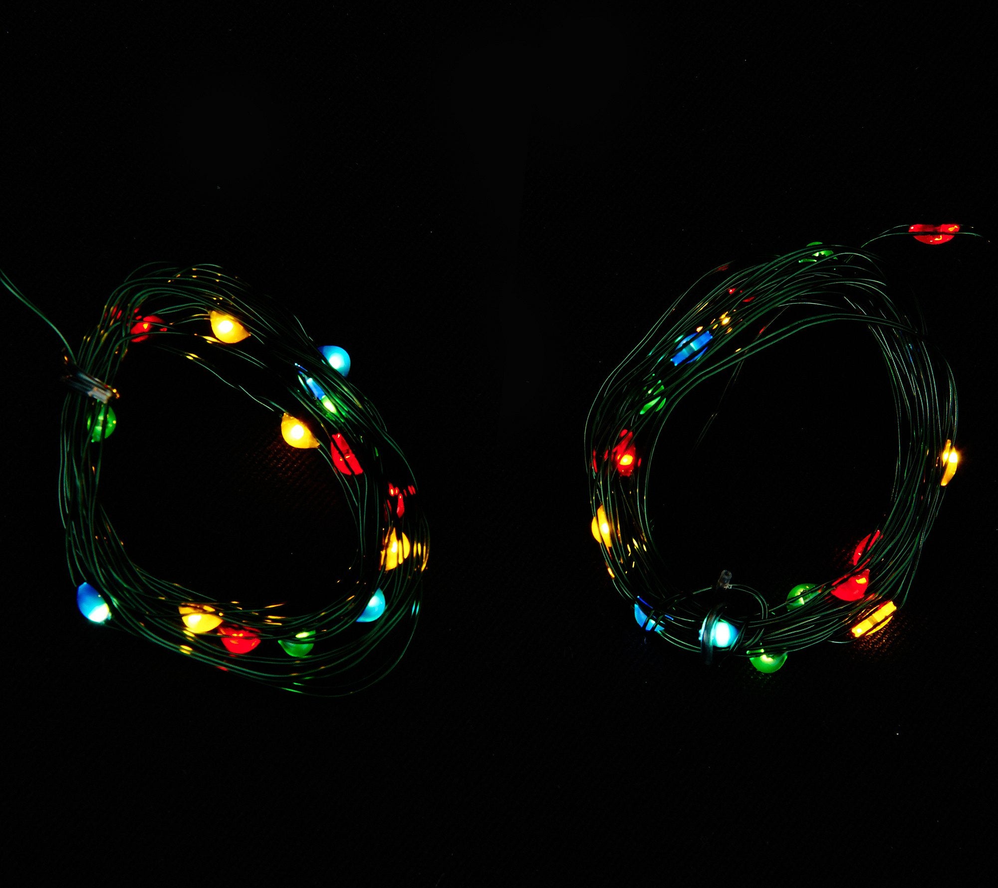 Bethlehem Lights Set of 2 5' Mini Wire Light Strands with Timer