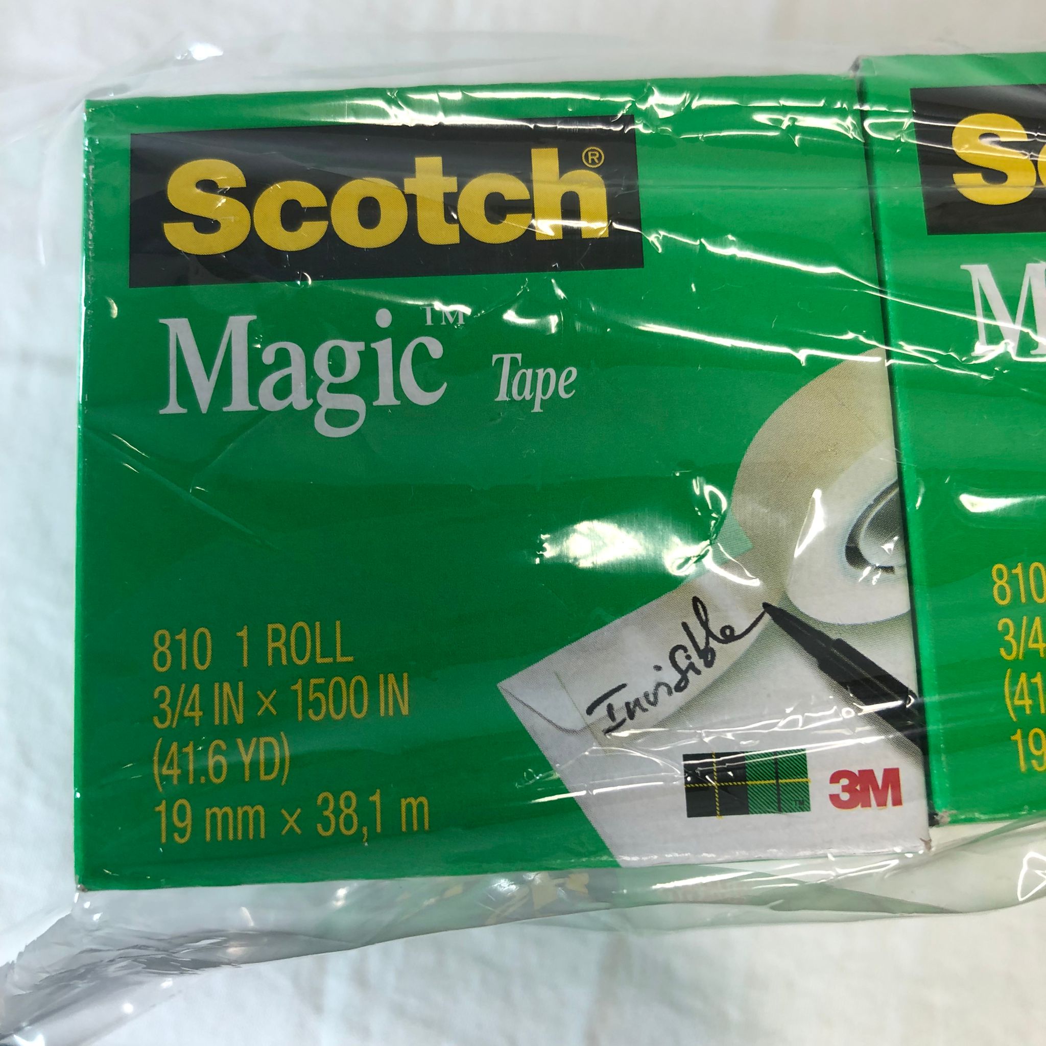 3M Scotch Magic Tape, 7-count 3/4" X 1500" Per Roll