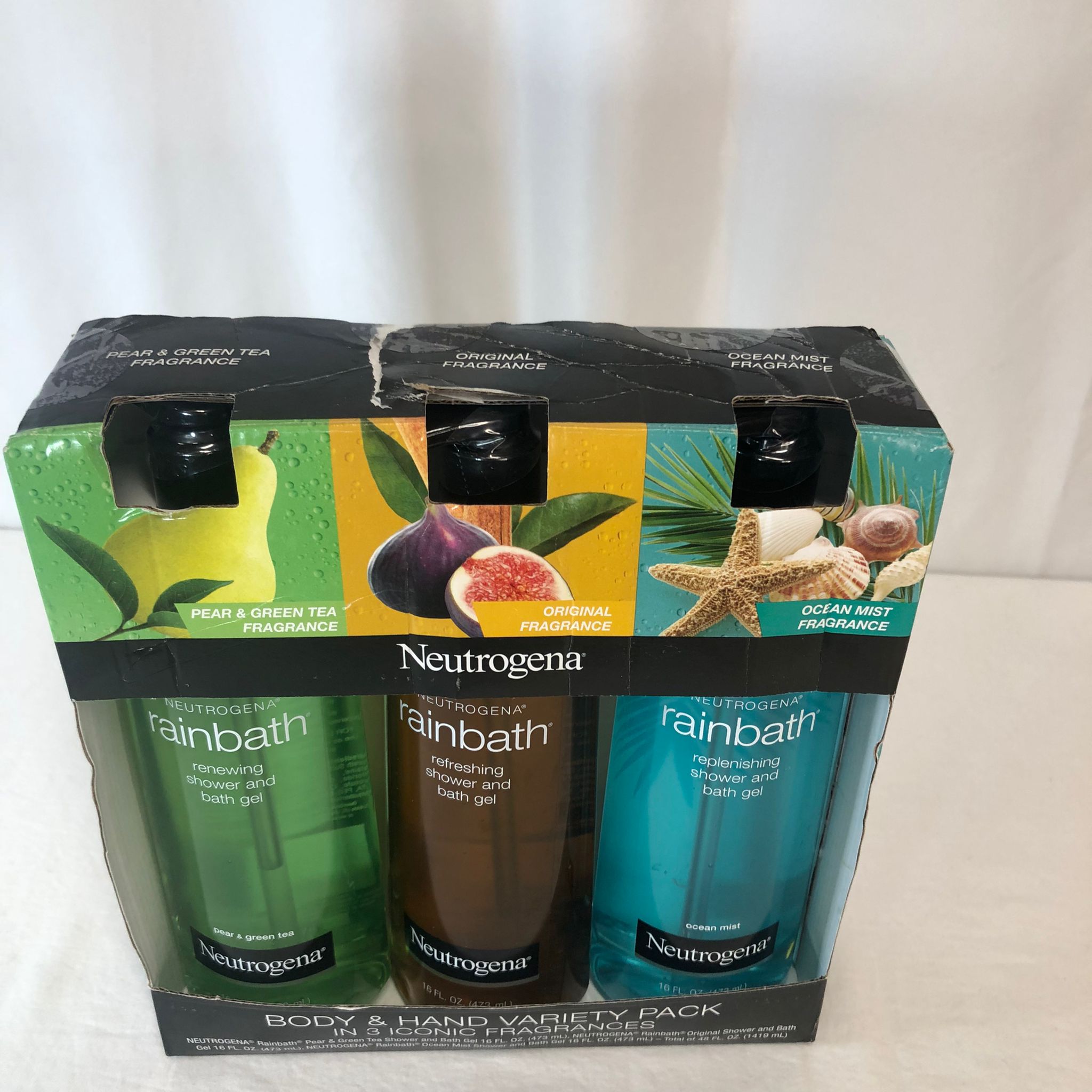 Neutrogena Rainbath Shower & Bath Gel, Variety Pack, 16 fl oz, 3 ct