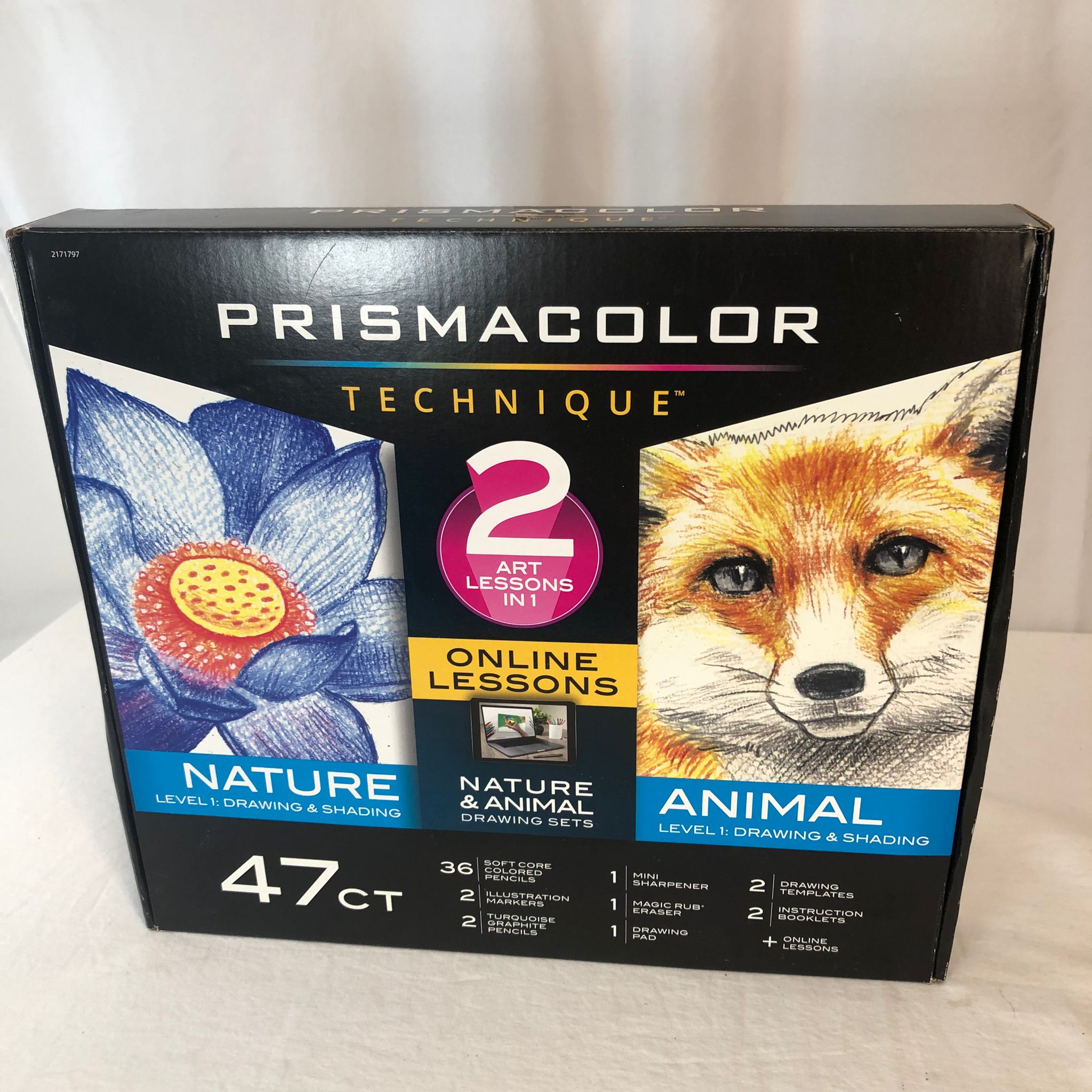 Prismacolor Technique, Art Supplies with Digital Art Lessons, Level 1 Bundle, 47 Count
