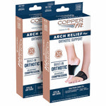 Copper Fit Arch Relief Plus, Orthotic Support, 2 Pairs - Black
