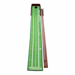 PERFECT PRACTICE Putting Mat Indoor Golf Putting Green with 1/2 Hole 8’ Compact Edition