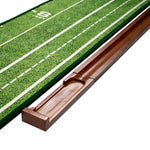 PERFECT PRACTICE Putting Mat Indoor Golf Putting Green with 1/2 Hole 8’ Compact Edition