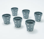 Temp-tations Polka Dot Set of 6 Centertaining Cups