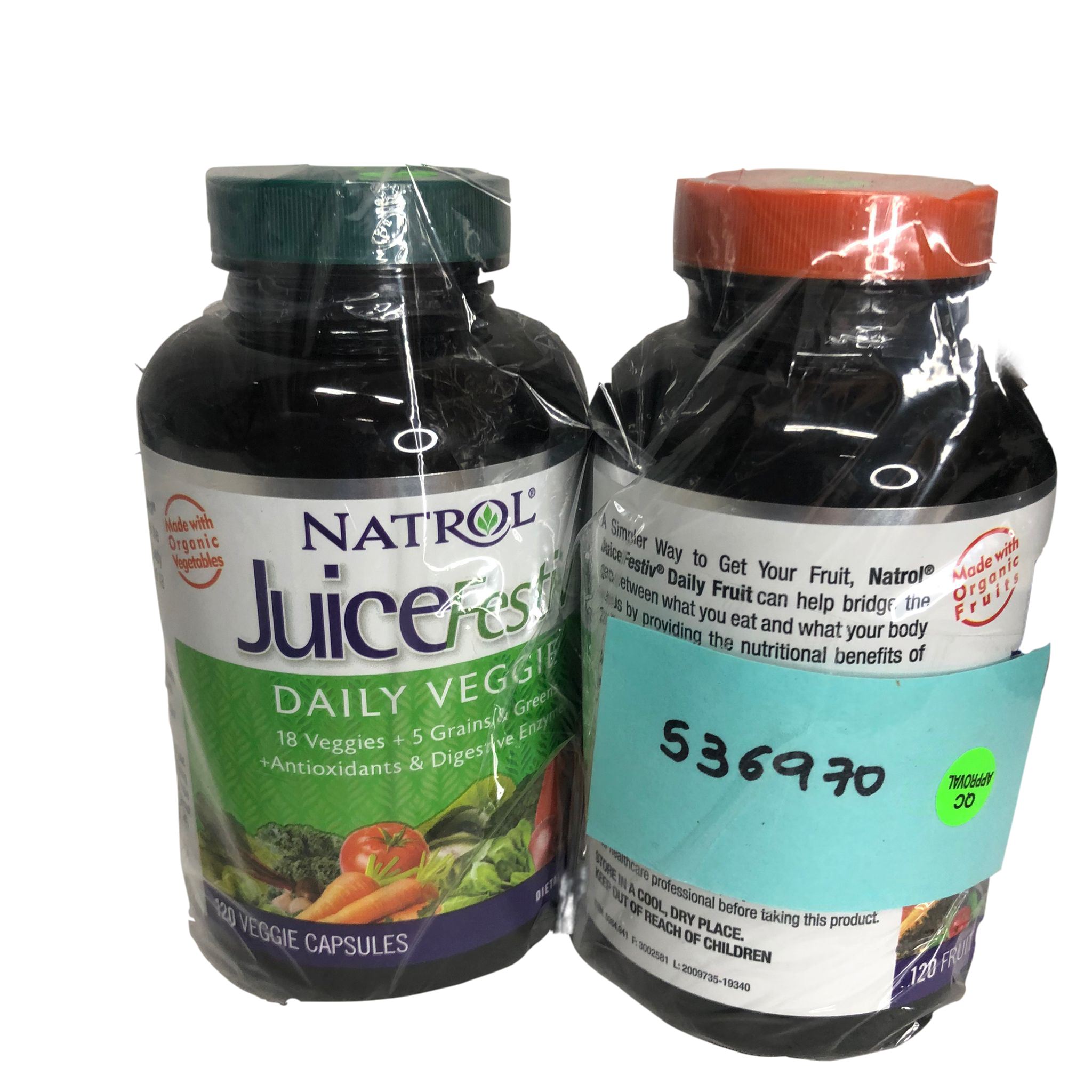 Natrol JuiceFestiv Daily Fruit & Veggie, 240 Capsules