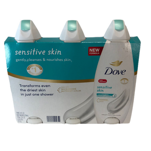 Dove 3-Pack Sensitive Skin Body Wash | Gentle, Nourishing, Hypoallergenic