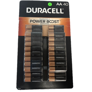 As is Duracell Coppertop Alkaline AA Batteries, 40-count