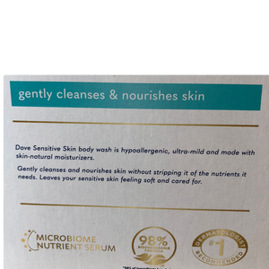 Dove 3-Pack Sensitive Skin Body Wash | Gentle, Nourishing, Hypoallergenic
