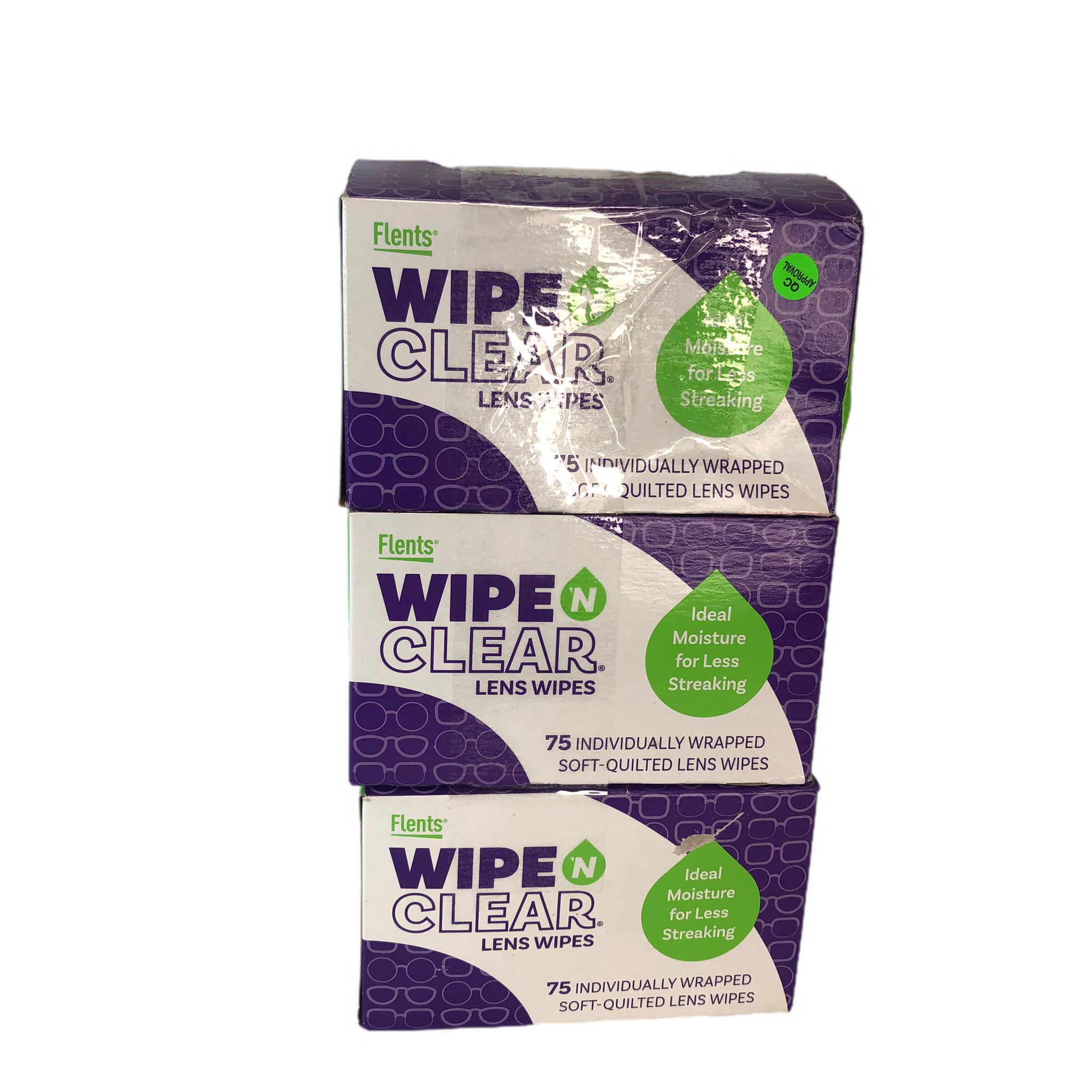 As is Flent's Wipe 'n Clear Lens Wipe, 225 Soft-Quilted Lens Wipes