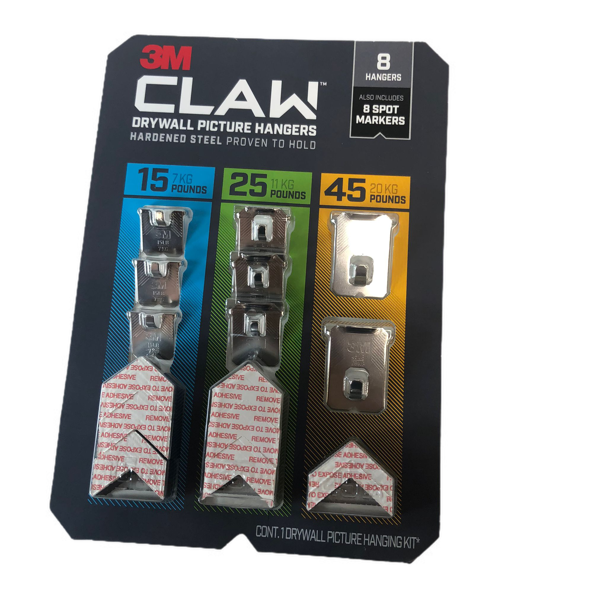 3M Claw Drywall Picture Hangers, 8 Hangers